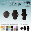 Fully Customisable 3 Pack Eco-Friendly Reusable Cloth Sanitary Pads