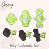 Fully Customisable 3 Pack Eco-Friendly Reusable Cloth Sanitary Pads