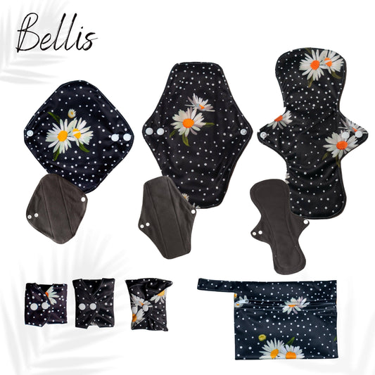 Bellis Eco-Friendly Reusable Cloth Sanitary Pads